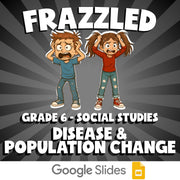 Disease & Population Change FRAZZLED Socials Game - No Prep Grade 6 Review