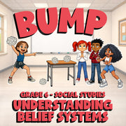 Understanding Belief Systems BUMP Socials Game - No Prep Grade 6 Review Activity