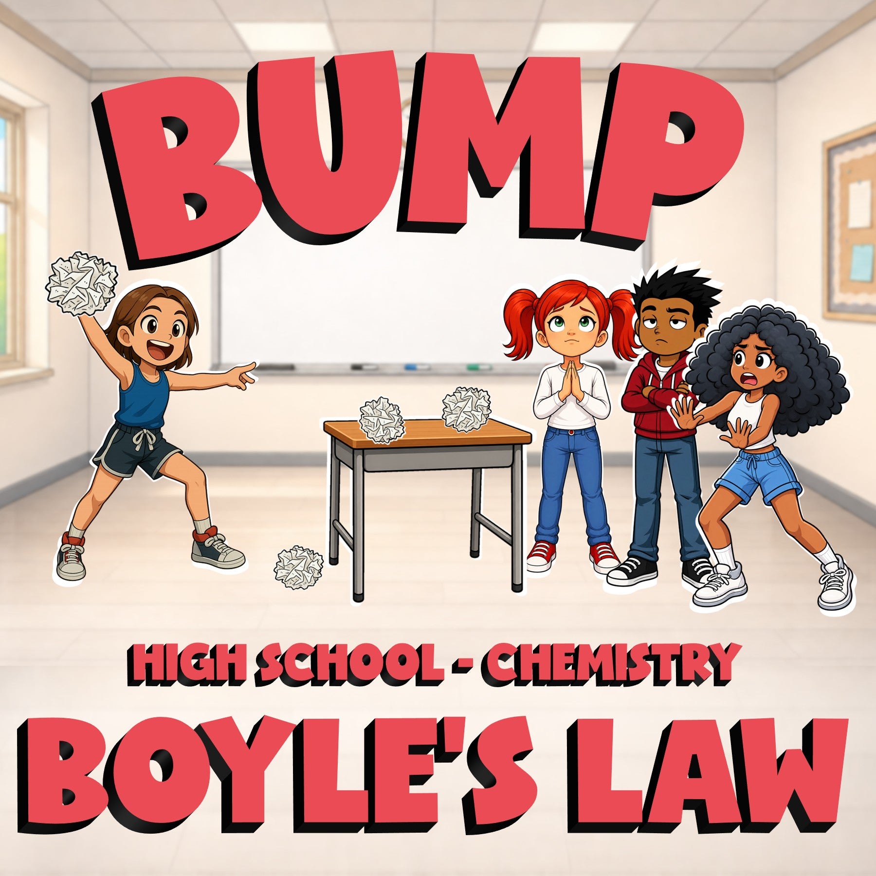 Boyle’s Law BUMP Science Game - No Prep Chemistry Review Activity