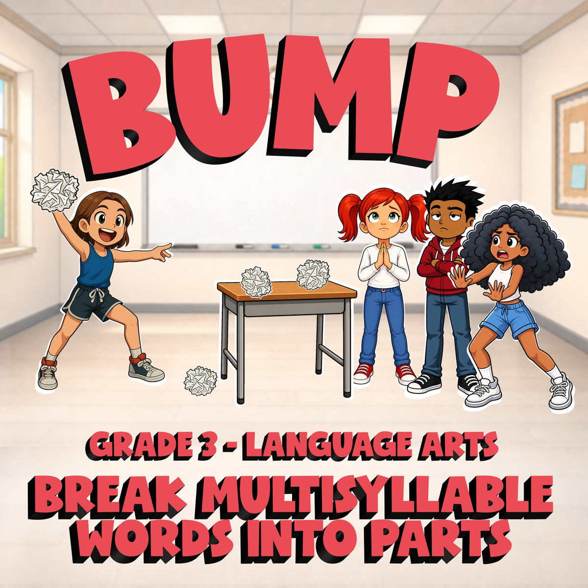 Break Multisyllable Words Into Parts BUMP ELA Game - No Prep Grade 3 Review