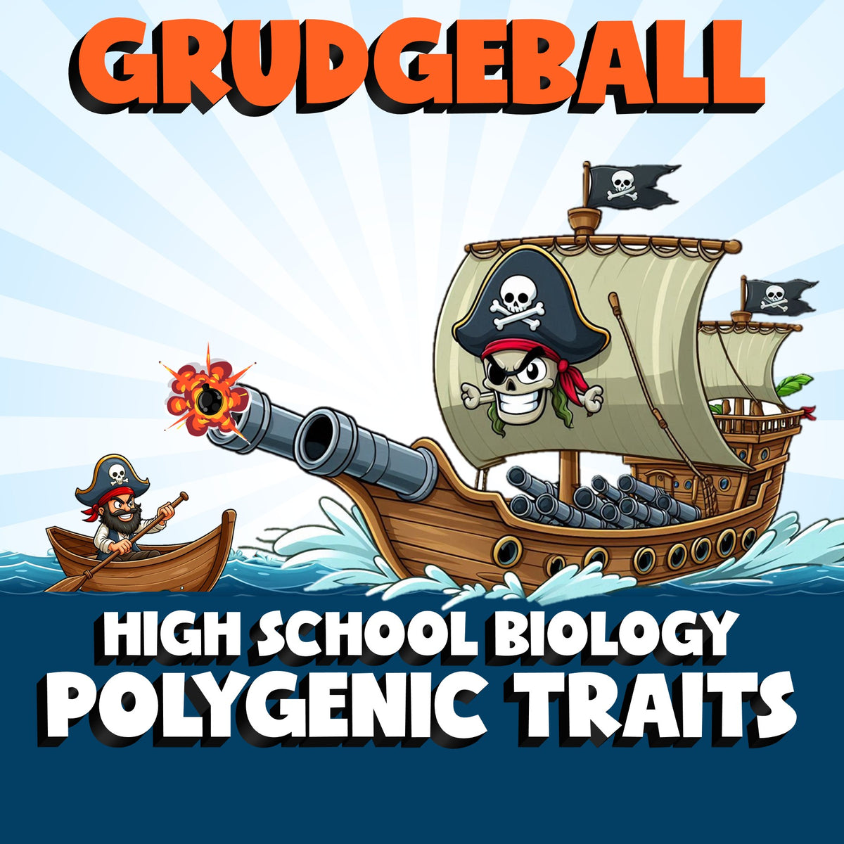 Polygenic Traits GRUDGEBALL Science Game - No Prep Biology Review Activity