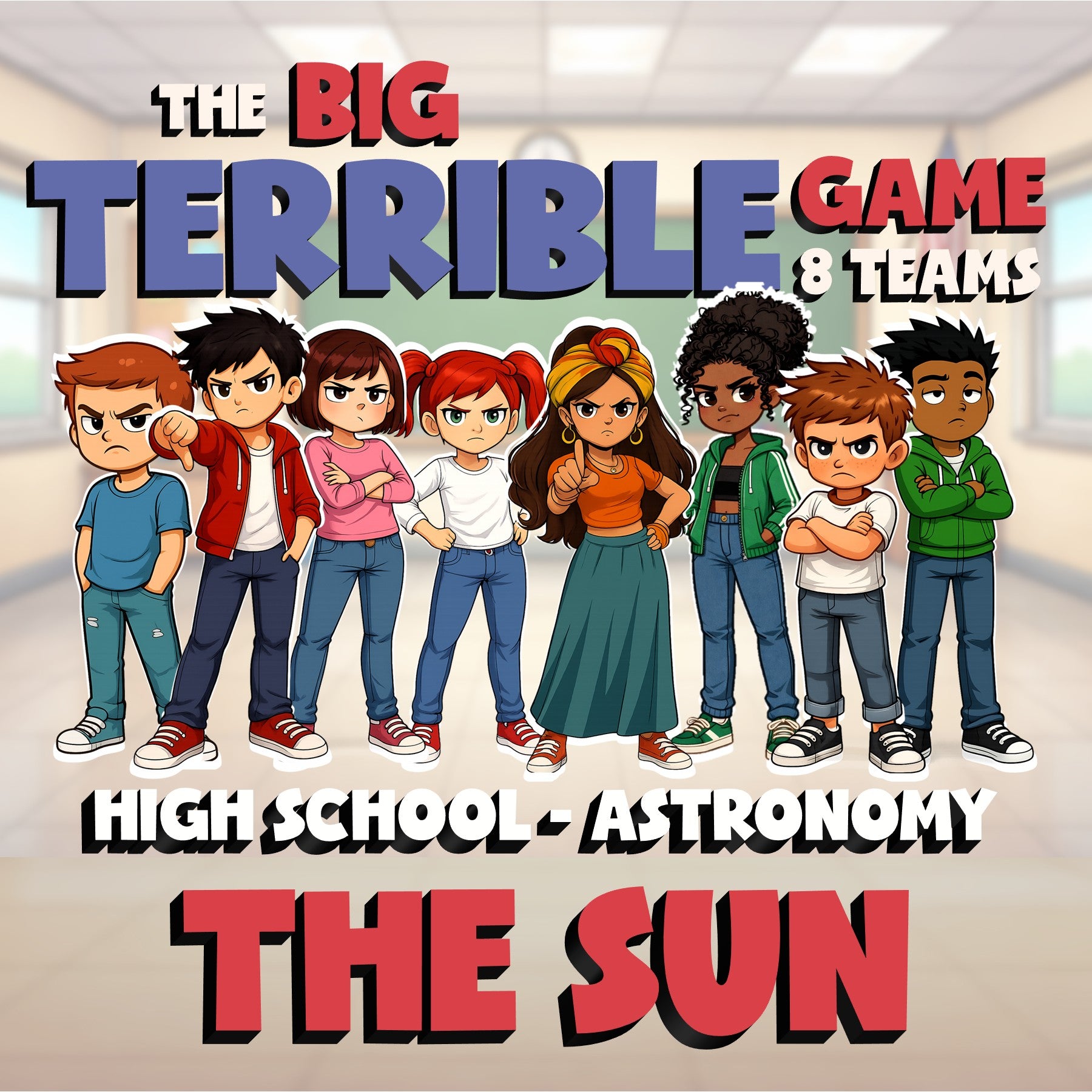 The Sun BIG TERRIBLE GAME - No Prep Astronomy Science Review Activity