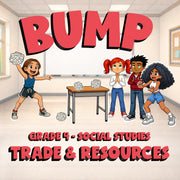 Trade & Resources BUMP Socials Game - No Prep Grade 4 Review Activity