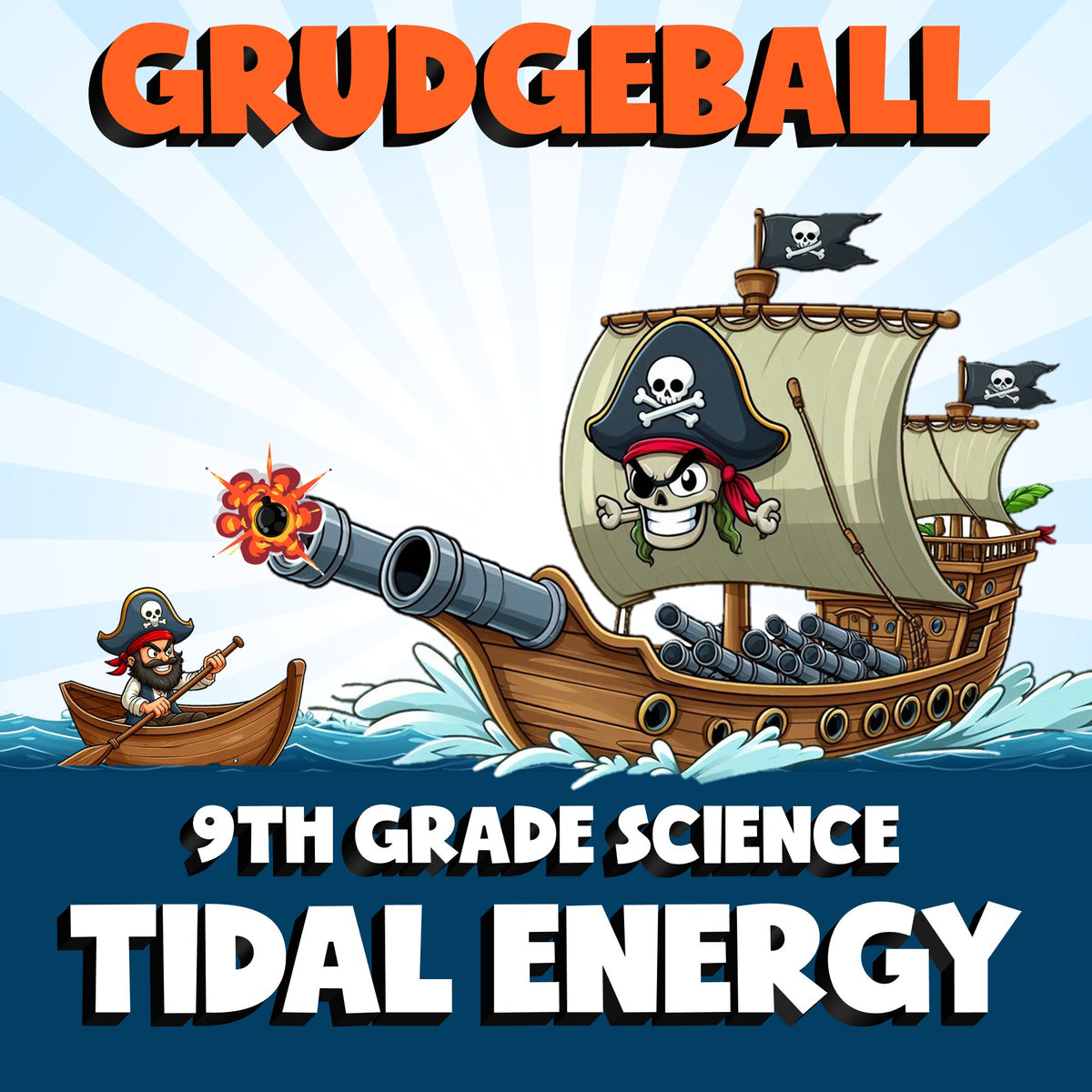 Tidal Energy GRUDGEBALL Science Game - No Prep Grade 9 Review Activity