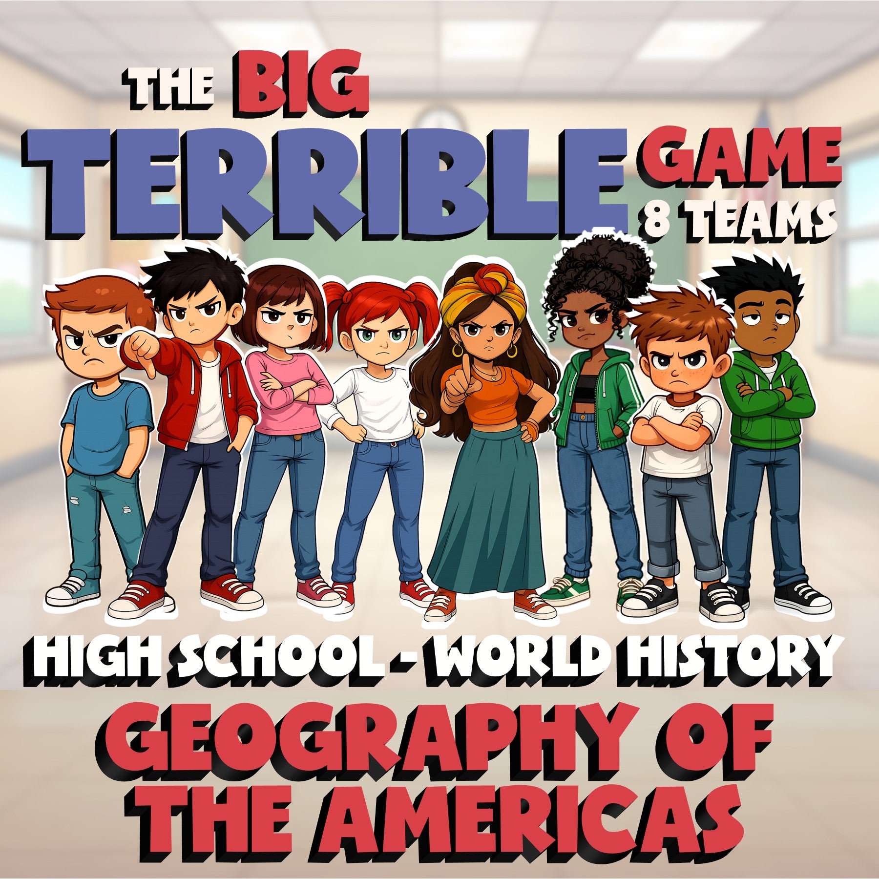 Geography of the Americas BIG TERRIBLE GAME - No Prep World History Review