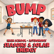 Seasons & Solar Energy BUMP Science Game - No Prep Astronomy Review Activity