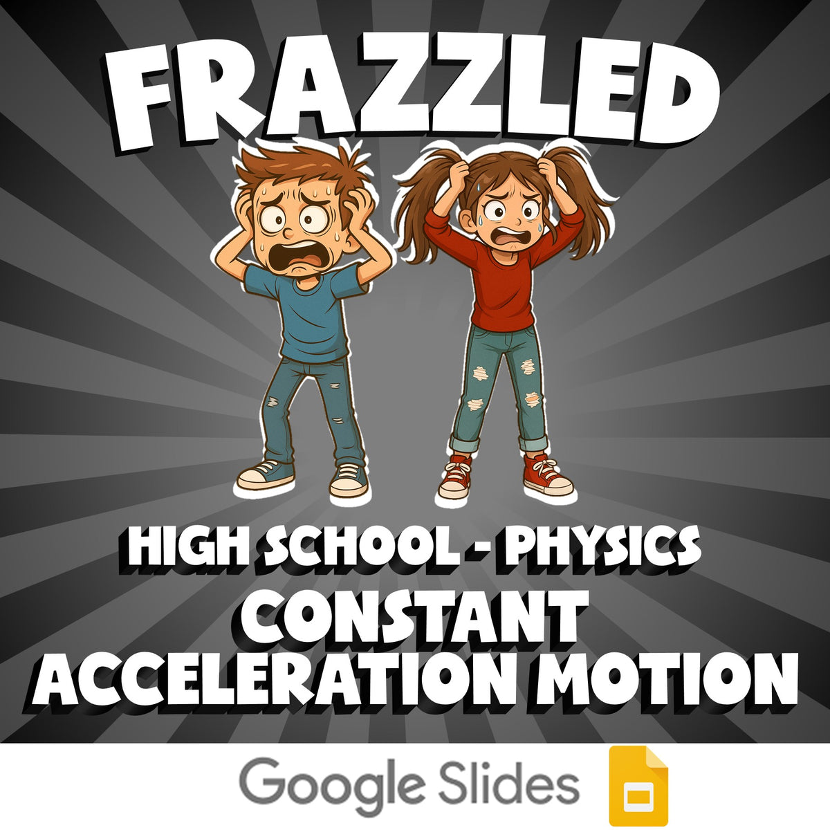Constant Acceleration Motion FRAZZLED Science Game - No Prep Physics Review