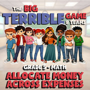 Allocate Money Across Expenses BIG TERRIBLE GAME - No Prep Grade 5 Math Review