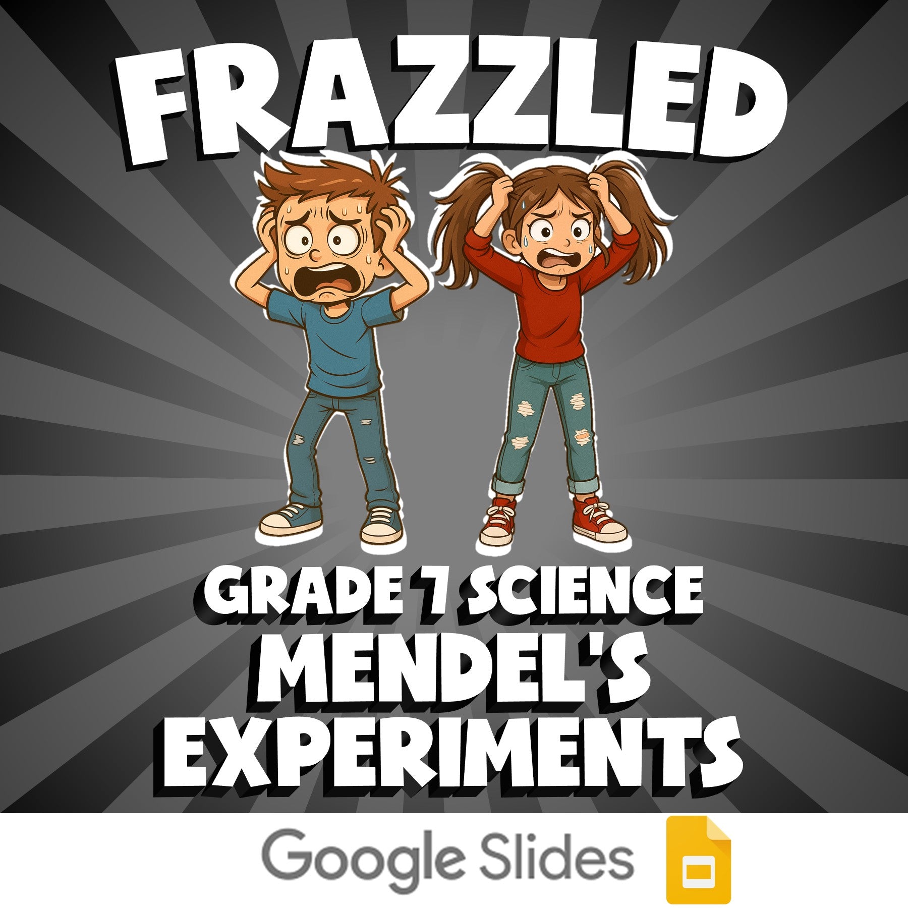 Mendel’s Experiments FRAZZLED Science Game - No Prep Grade 7 Review Activity