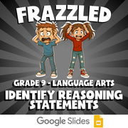Identify Reasoning Statements FRAZZLED ELA Game - No Prep Grade 9 Review