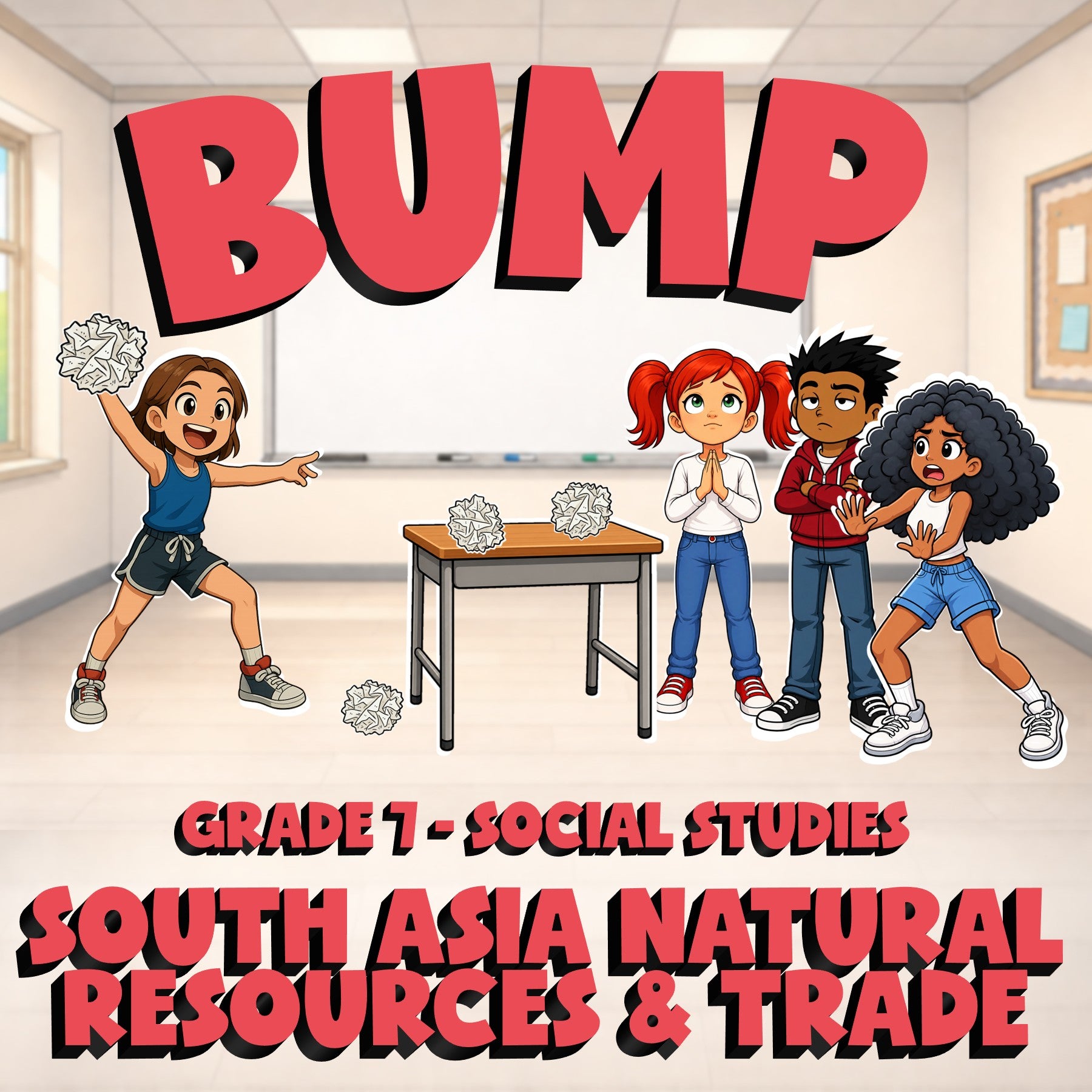 South Asia Natural Resources & Trade BUMP Socials Game - No Prep Grade 7 Review