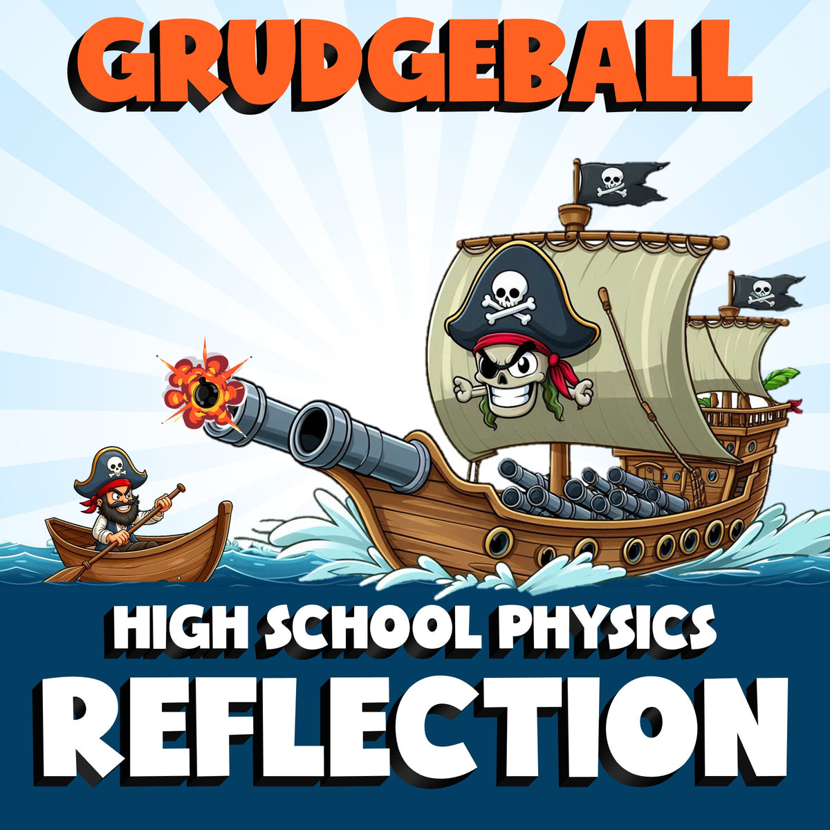 Reflection GRUDGEBALL Science Game - No Prep Physics Review Activity