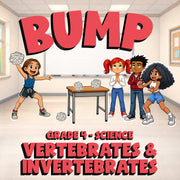 Vertebrates & Invertebrates BUMP Science Game - No Prep Grade 4 Review Activity