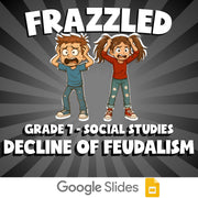Decline of Feudalism FRAZZLED Socials Game - No Prep Grade 7 Review Activity