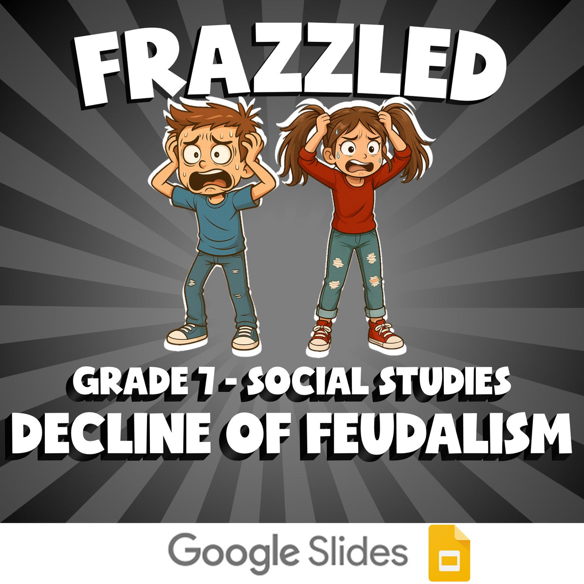 Decline of Feudalism FRAZZLED Socials Game - No Prep Grade 7 Review Activity