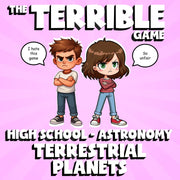 Terrestrial Planets THE TERRIBLE GAME - No Prep Astronomy Science Review