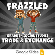 Trade & Exchange FRAZZLED Socials Game - No Prep Grade 3 Review Activity