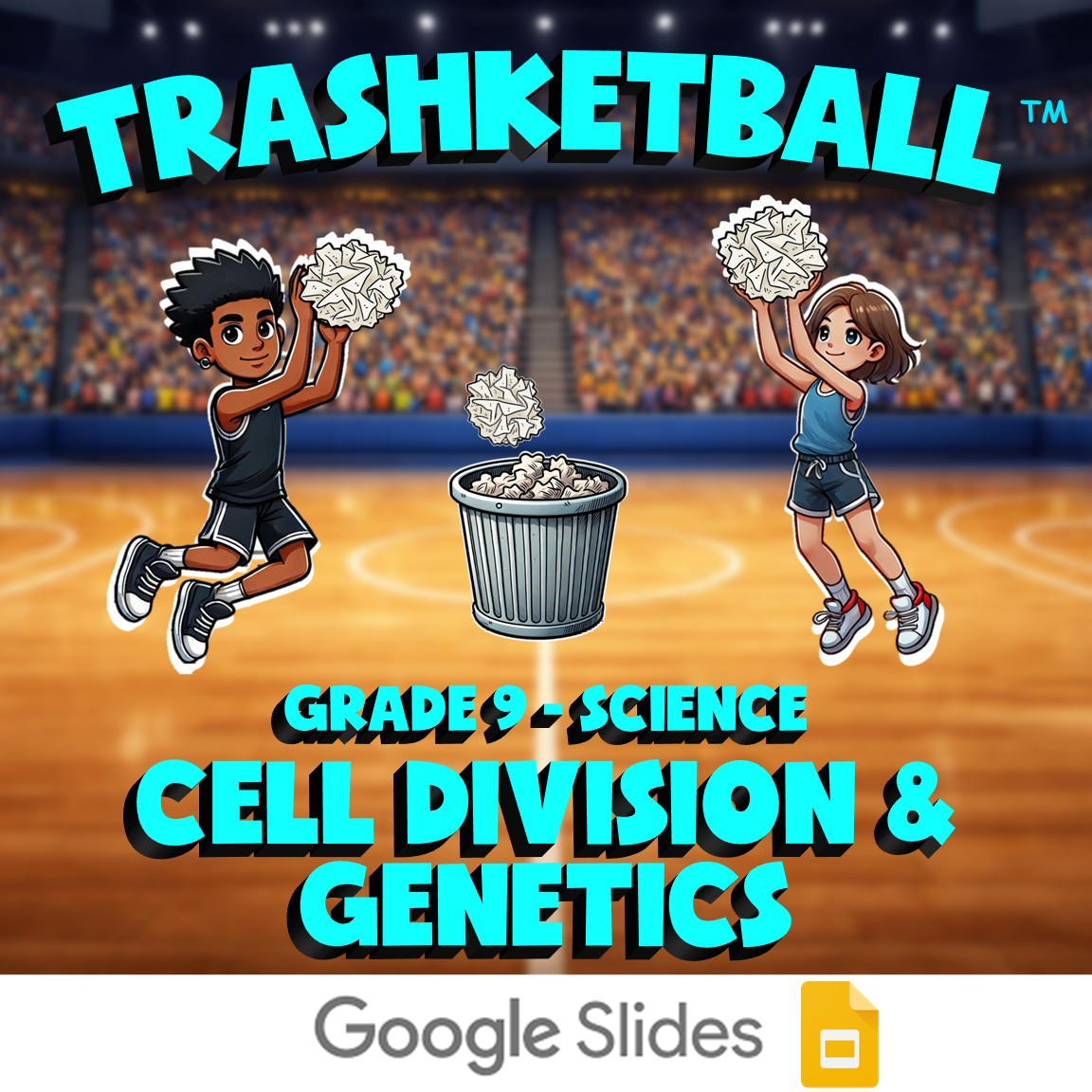 Cell Division & Genetics TRASHKETBALL Science Game - No Prep Grade 9 Review