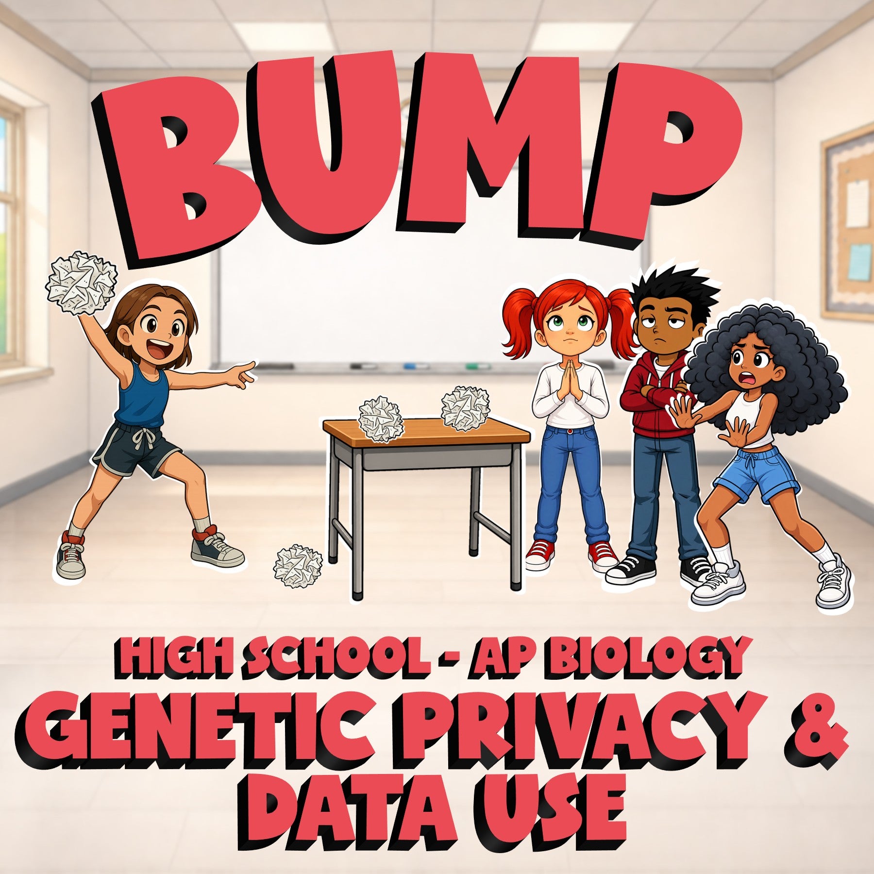 Genetic Privacy & Data Use BUMP Science Game - No Prep AP Biology Review