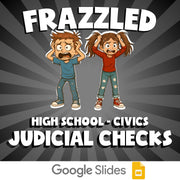 Judicial Checks FRAZZLED Civics Game - No Prep Review Activity