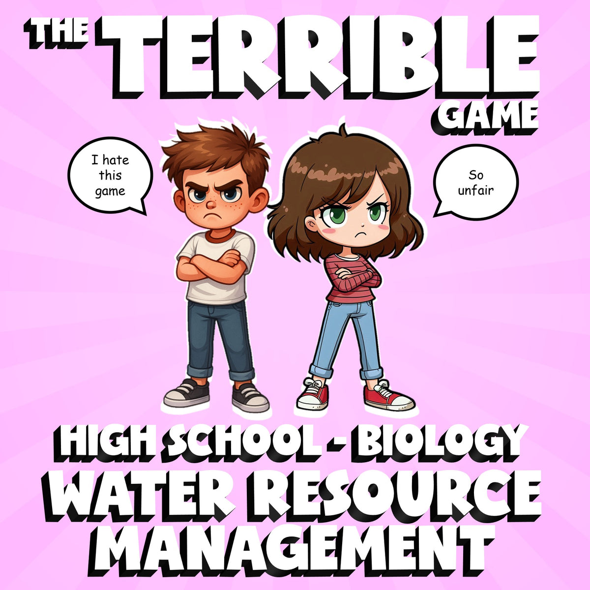 Water Resource Management THE TERRIBLE GAME - No Prep Biology Science Review