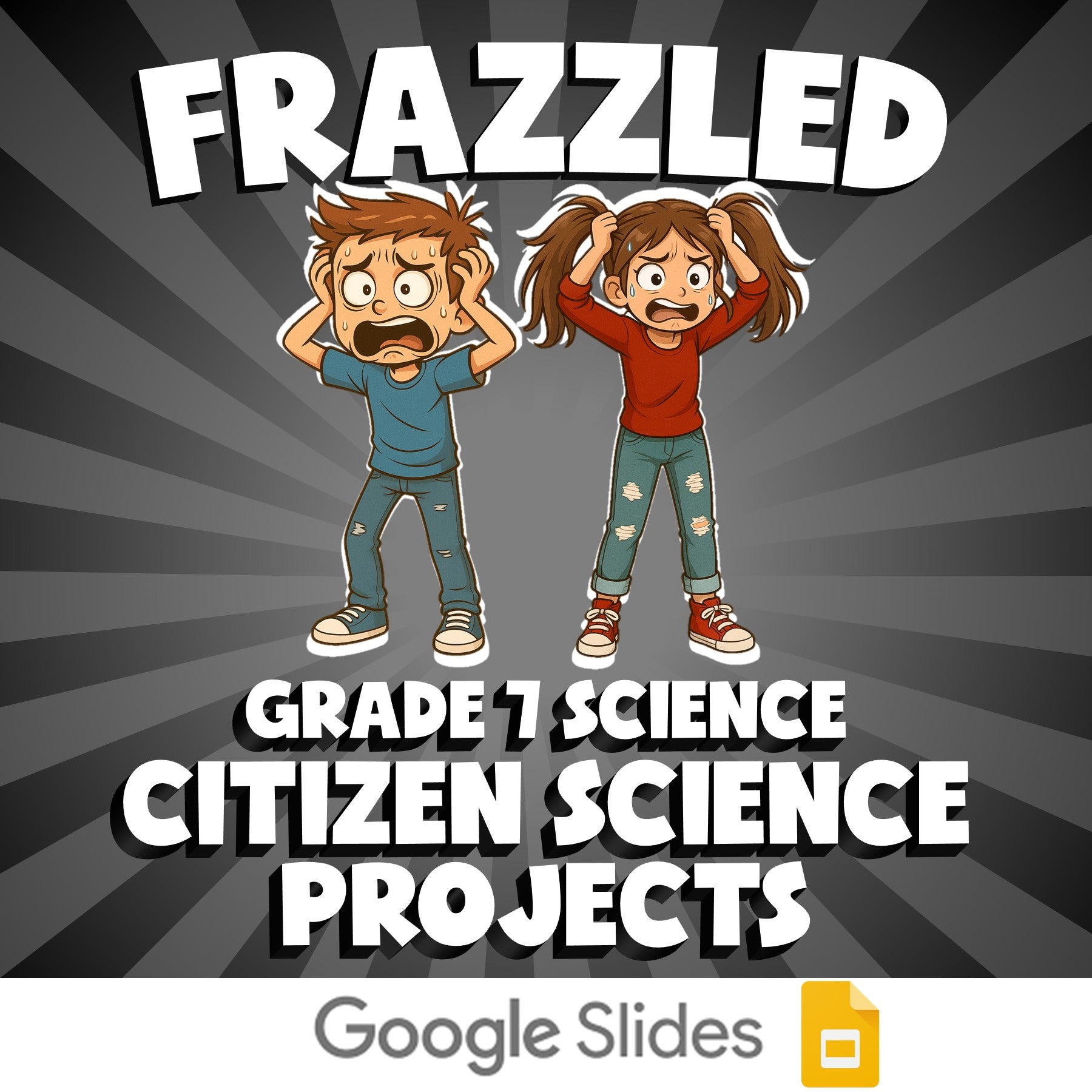 Citizen Science Projects FRAZZLED Science Game - No Prep Grade 7 Review Activity