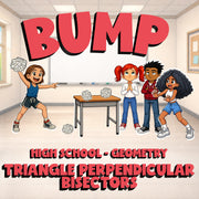 Triangle Perpendicular Bisectors BUMP Math Game - No Prep Geometry Review