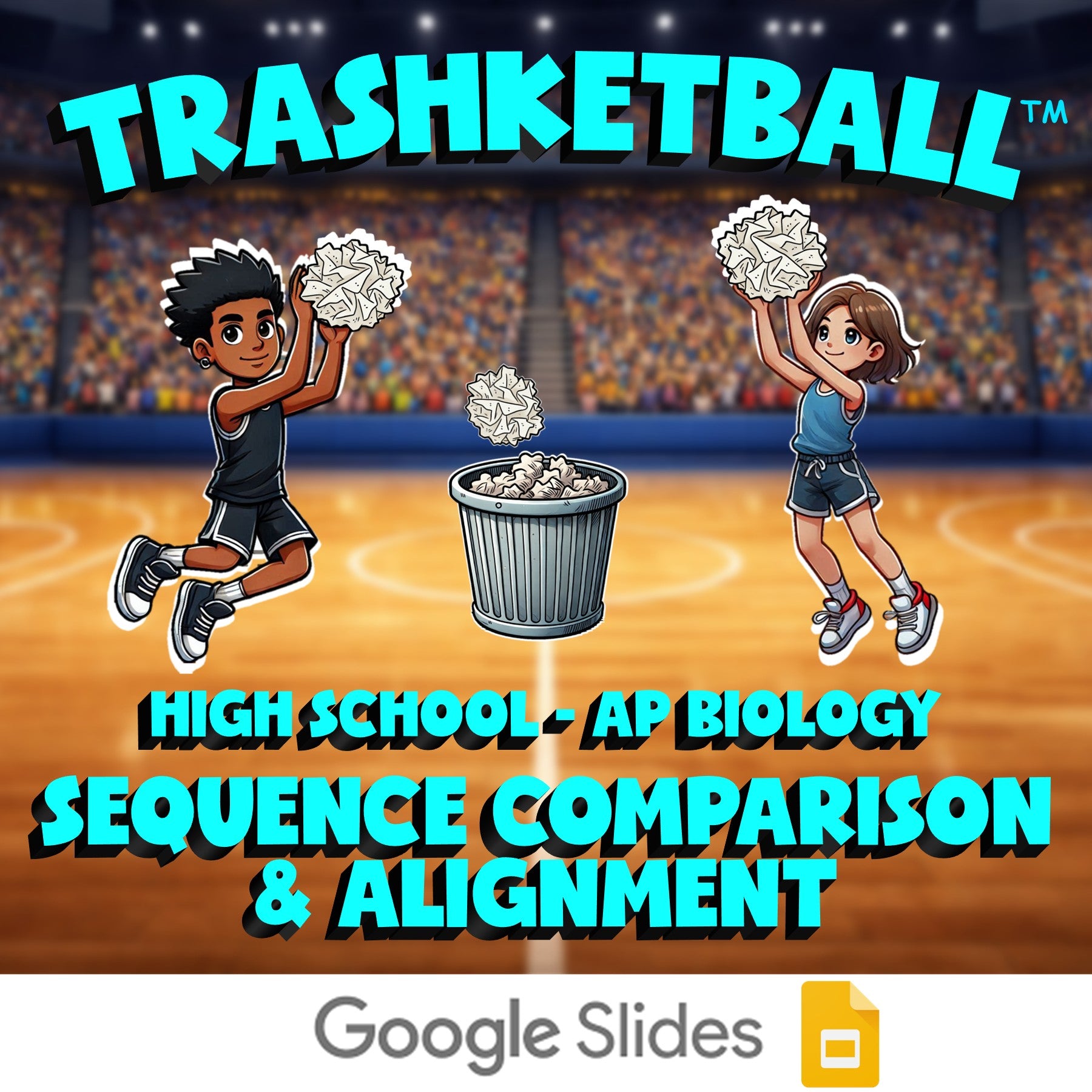 Sequence Comparison & Alignment TRASHKETBALL Science Game - No Prep AP Biology