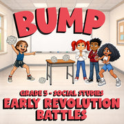 Early Revolution Battles BUMP Socials Game - No Prep Grade 5 Review Activity