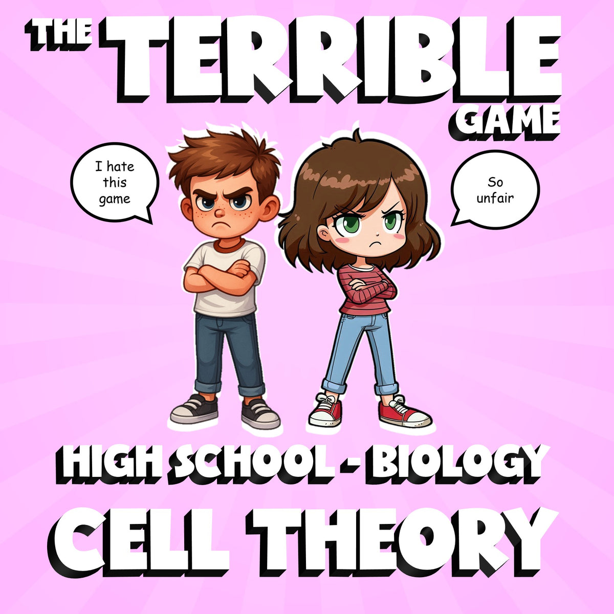 Cell Theory THE TERRIBLE GAME - No Prep Biology Science Review Activity