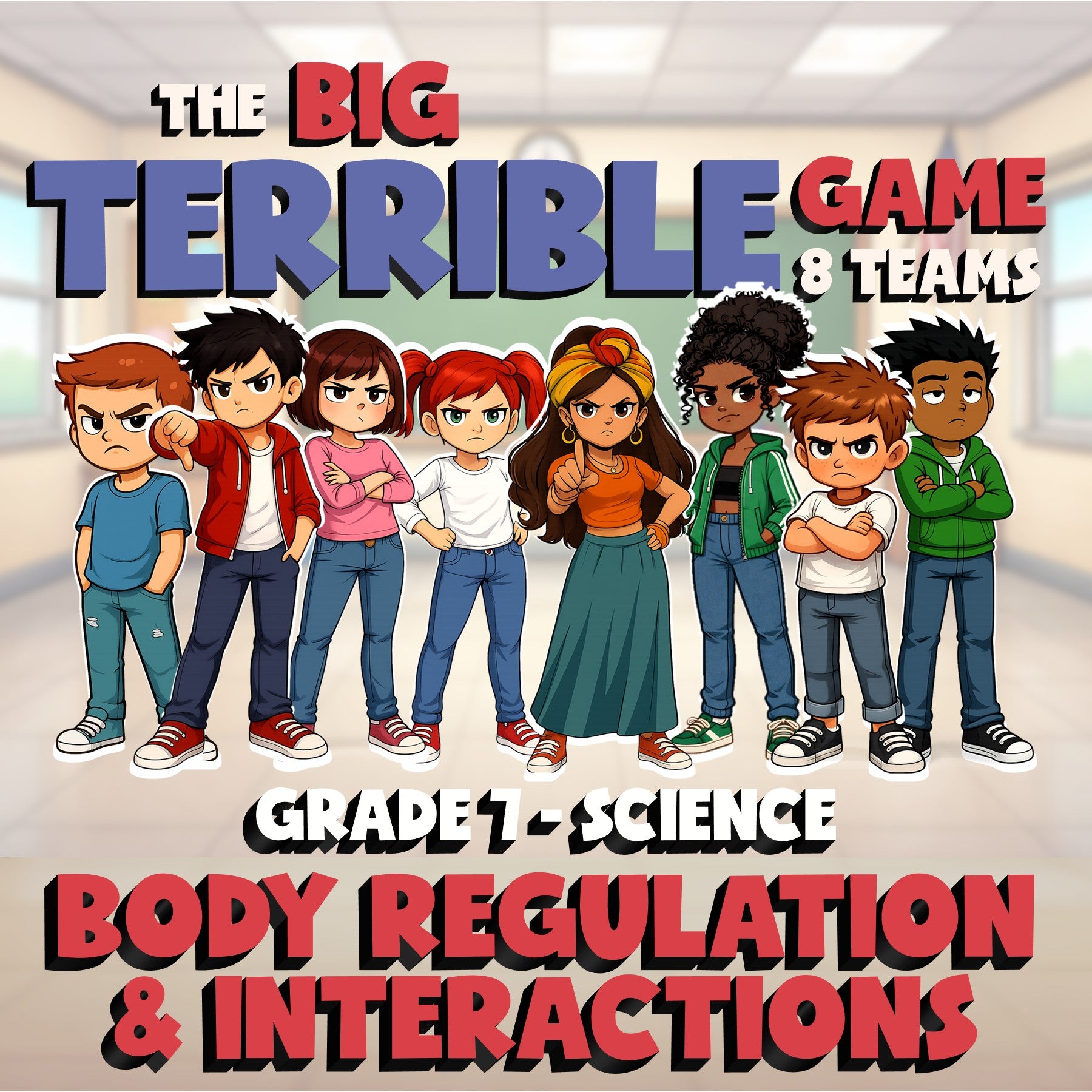 Body Regulation & Interactions BIG TERRIBLE GAME - Grade 7 Science Review