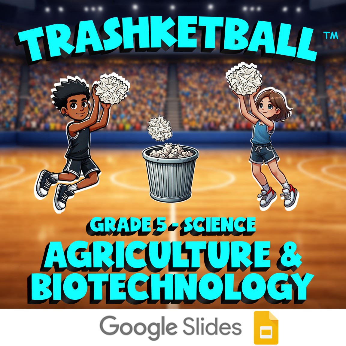 Agriculture & Biotechnology TRASHKETBALL Science Game - No Prep Grade 5 Review