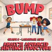 Analyze Advanced Sentence Structure BUMP ELA Game - No Prep Grade 8 Review