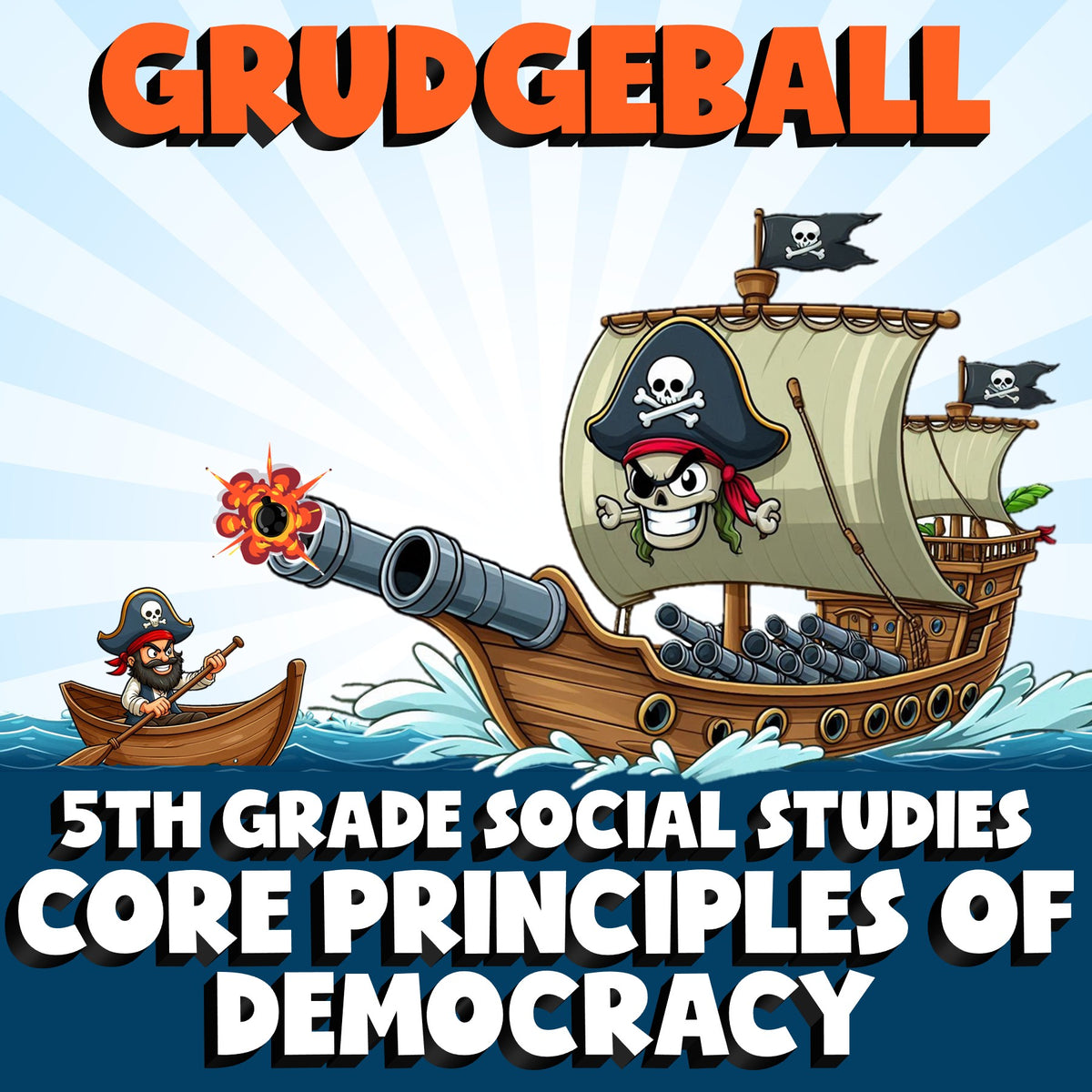 Core Principles of Democracy GRUDGEBALL Socials Game - No Prep Grade 5 Review
