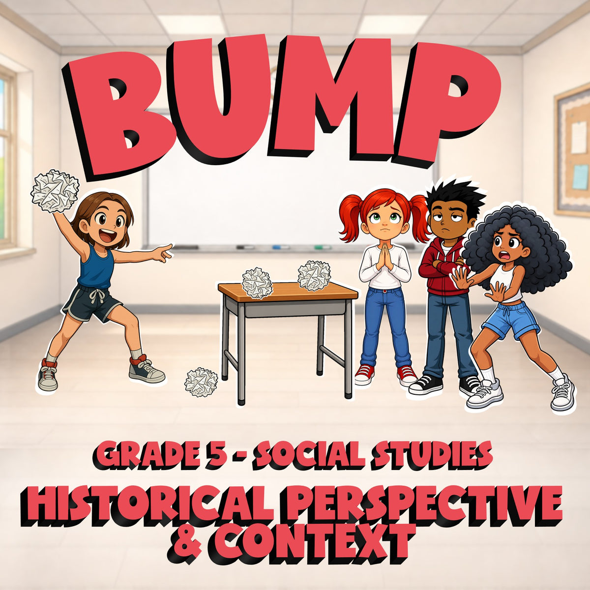 Historical Perspective & Context BUMP Socials Game - No Prep Grade 5 Review