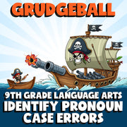 Identify Pronoun Case Errors GRUDGEBALL ELA Game - No Prep Grade 9 Review