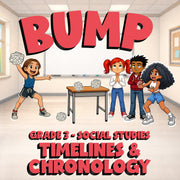 Timelines & Chronology BUMP Socials Game - No Prep Grade 3 Review Activity