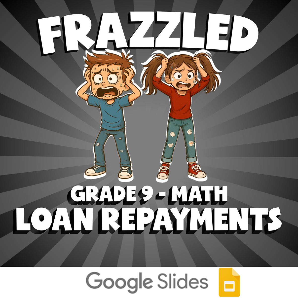 Loan Repayments FRAZZLED Math Game - No Prep Grade 9 Review Activity