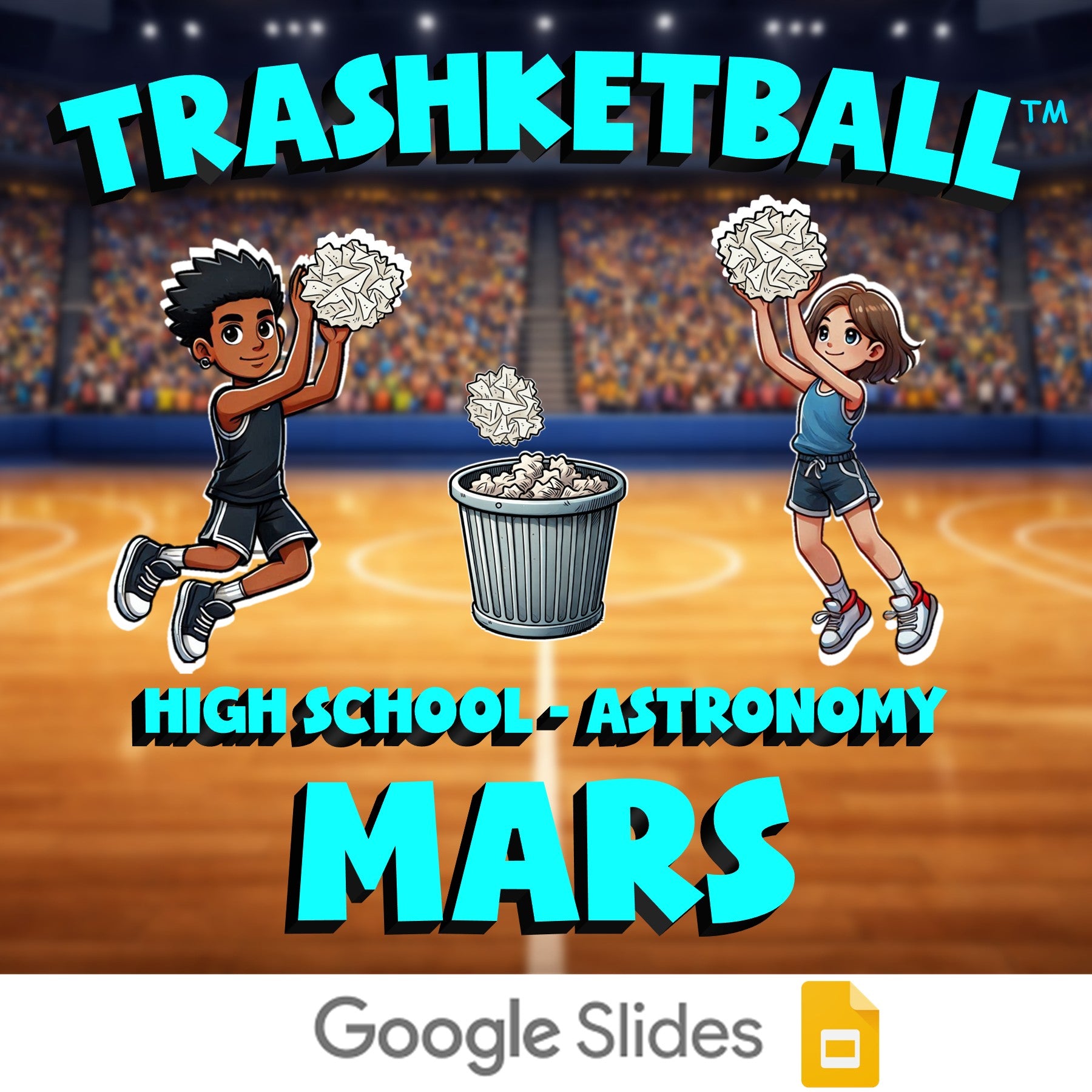 Mars TRASHKETBALL Science Game - No Prep Astronomy Review Activity