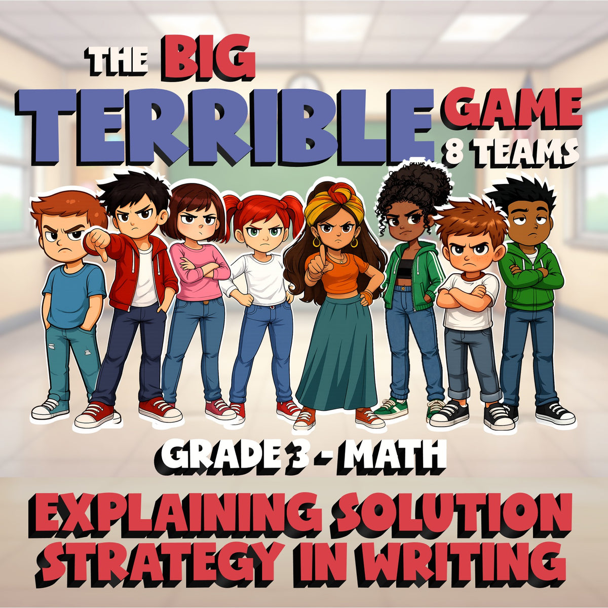 Explaining Solution Strategy in Writing BIG TERRIBLE GAME - Grade 3 Math Review