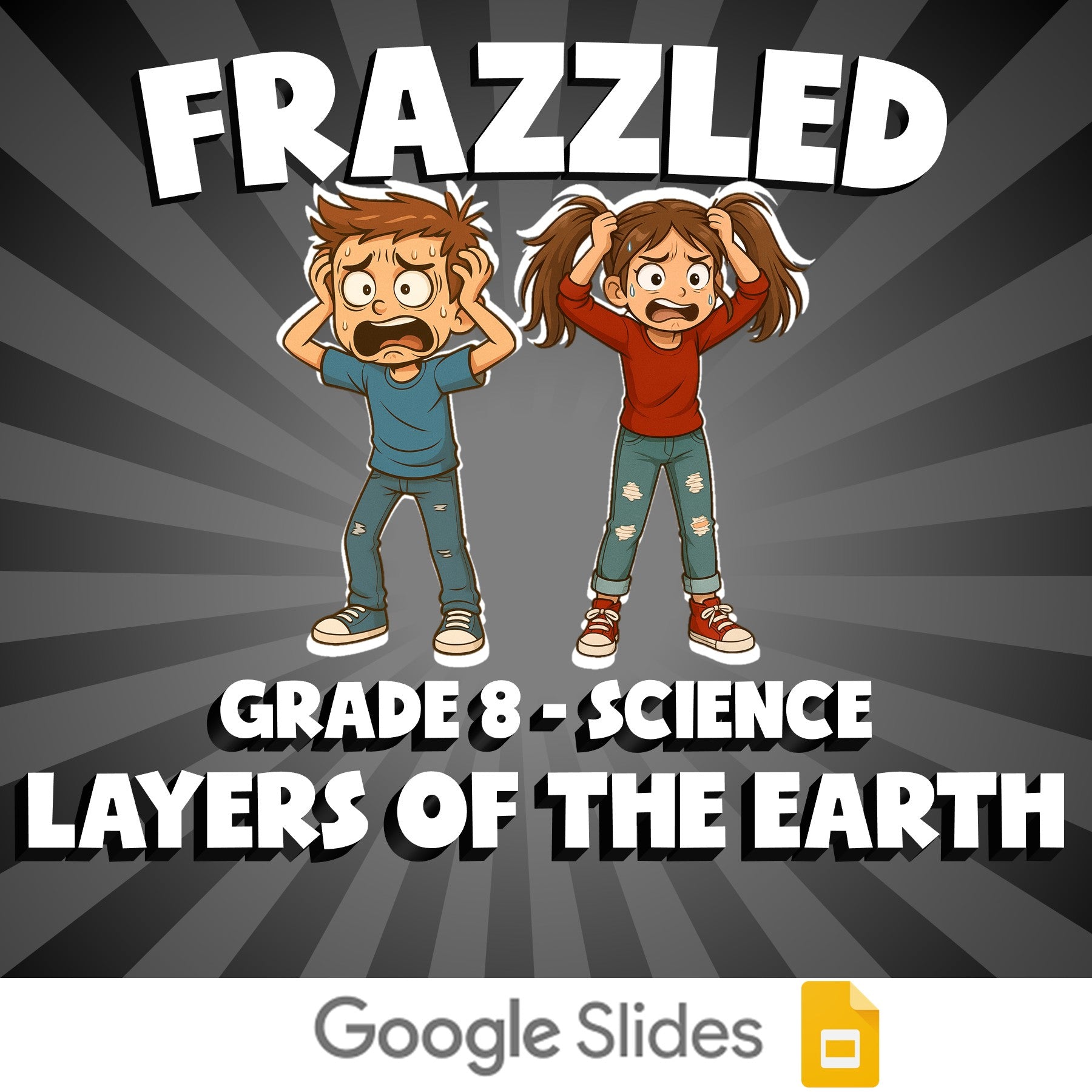 Layers of the Earth FRAZZLED Science Game - No Prep Grade 8 Review Activity