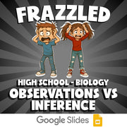 Observations vs Inference FRAZZLED Science Game - No Prep Biology Review