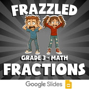 Fractions FRAZZLED Math Game - No Prep Grade 3 Review Activity
