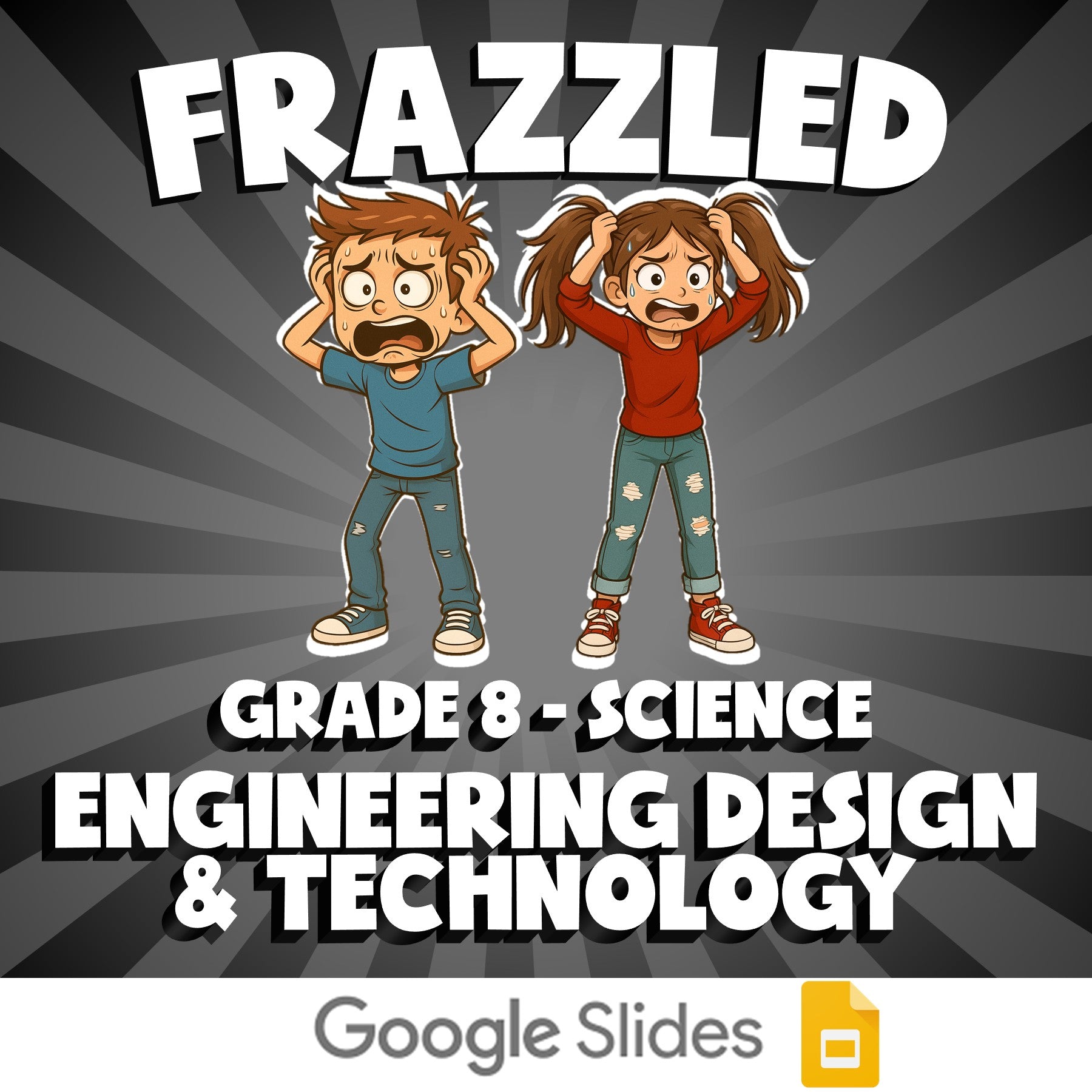 Engineering Design & Technology FRAZZLED Science Game - No Prep Grade 8 Review