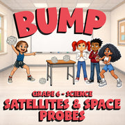 Satellites & Space Probes BUMP Science Game - No Prep Grade 6 Review Activity