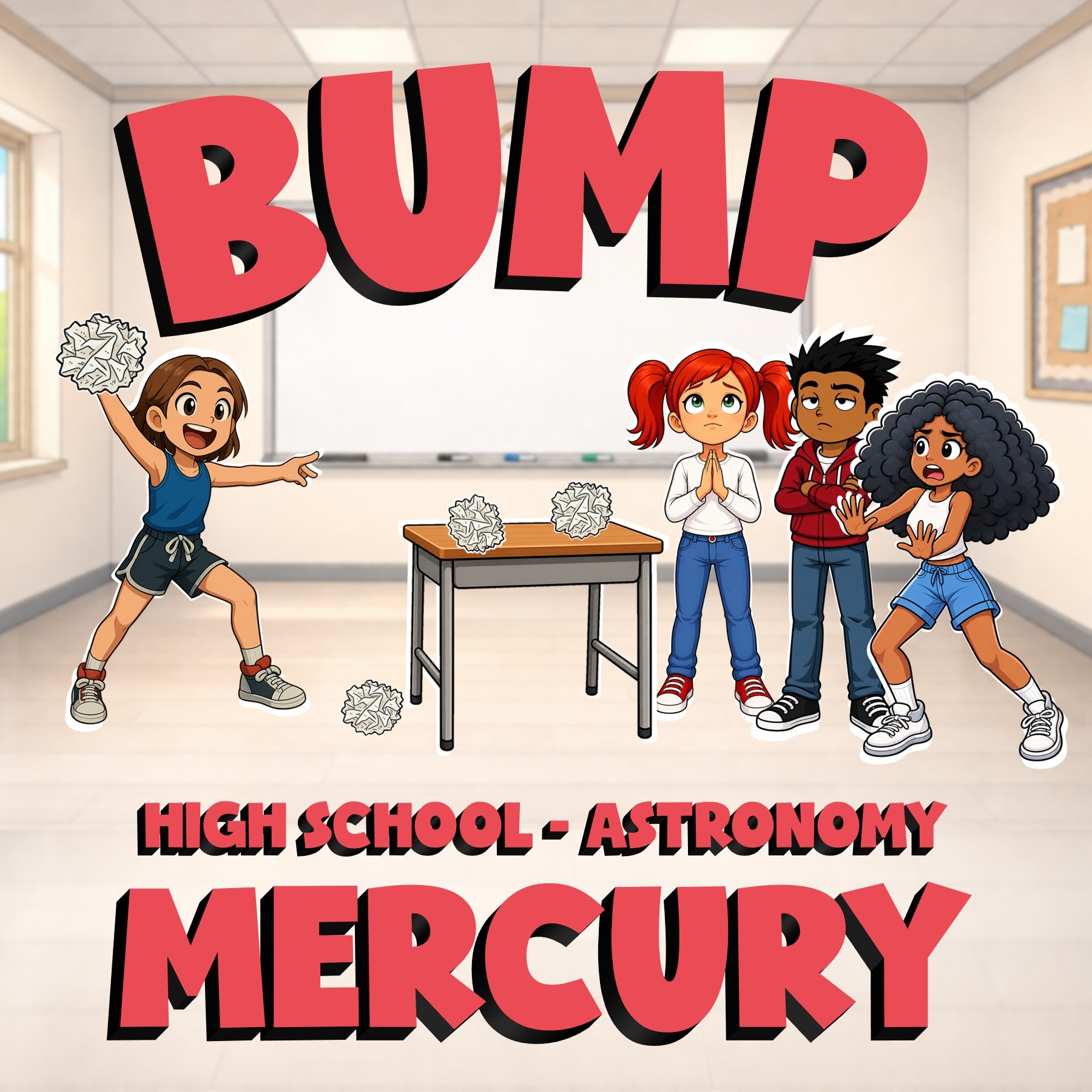 Mercury BUMP Science Game - No Prep Astronomy Review Activity