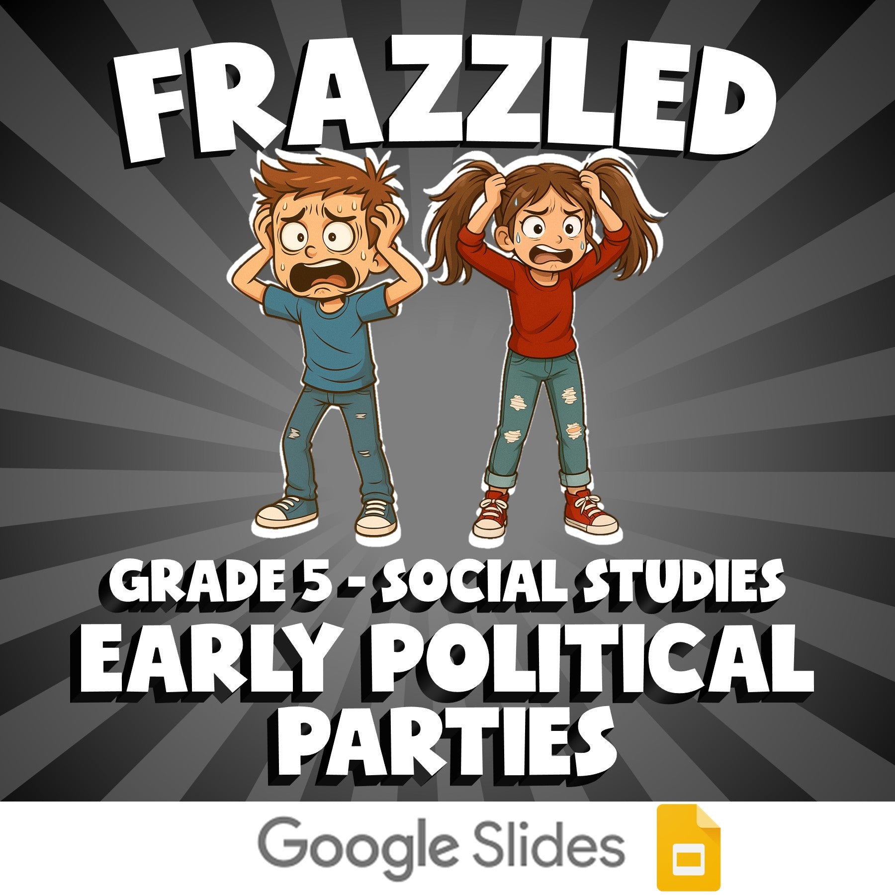 Early Political Parties FRAZZLED Socials Game - No Prep Grade 5 Review Activity