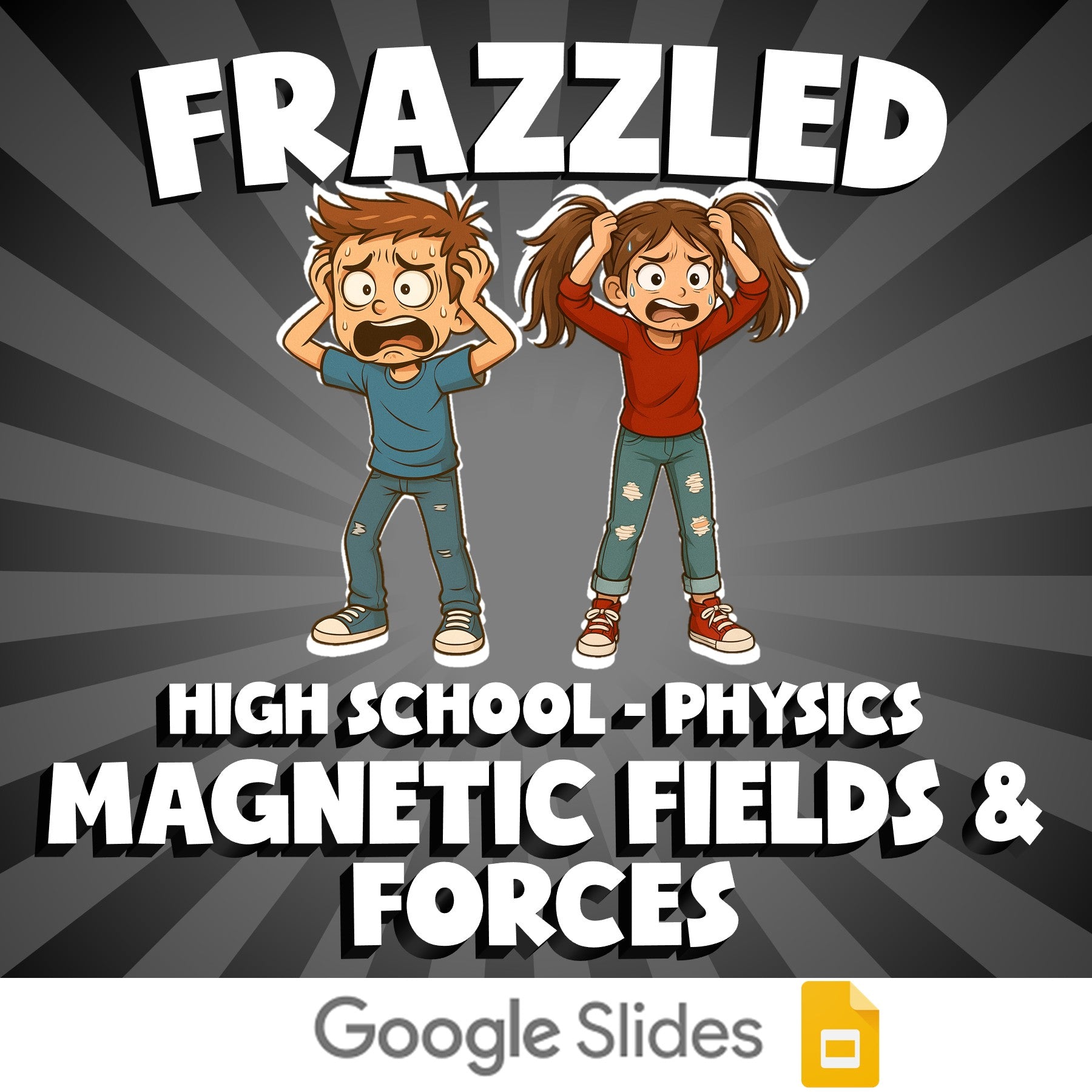 Magnetic Fields & Forces FRAZZLED Science Game - No Prep Physics Review Activity