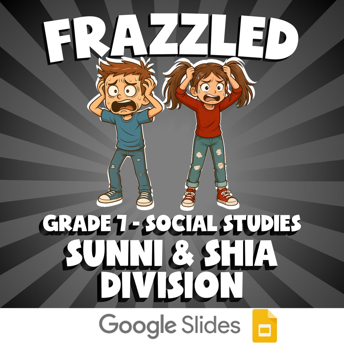 Sunni & Shia Division FRAZZLED Socials Game - No Prep Grade 7 Review Activity