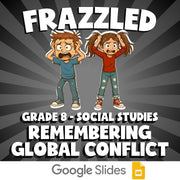 Remembering Global Conflict FRAZZLED Socials Game - No Prep Grade 8 Review